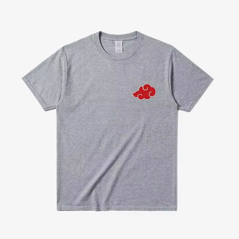 ()Japan Anime Akatsuki Cloud Symbols Men T-Shirts Streetwear Short Sleeve T Shirts Men Women Oversized Tee Men'S Clothing