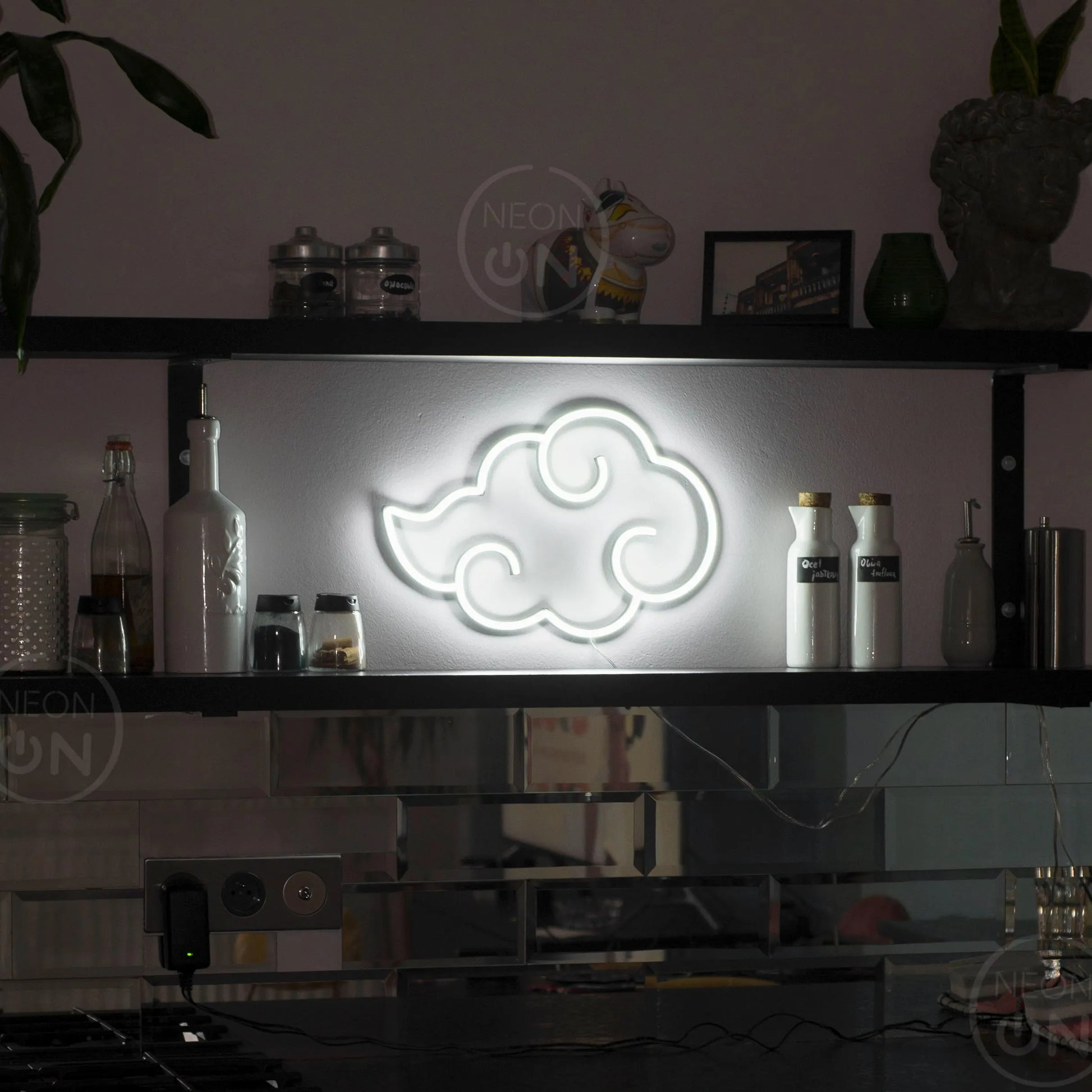 Akatsuki Anime Cloud Neon Sign Wall Sign Decor, Neon Anime Sign, Wall Art, Asian Decor, Neon Light, Neon Sign, Manga Art, Anime Wall Art