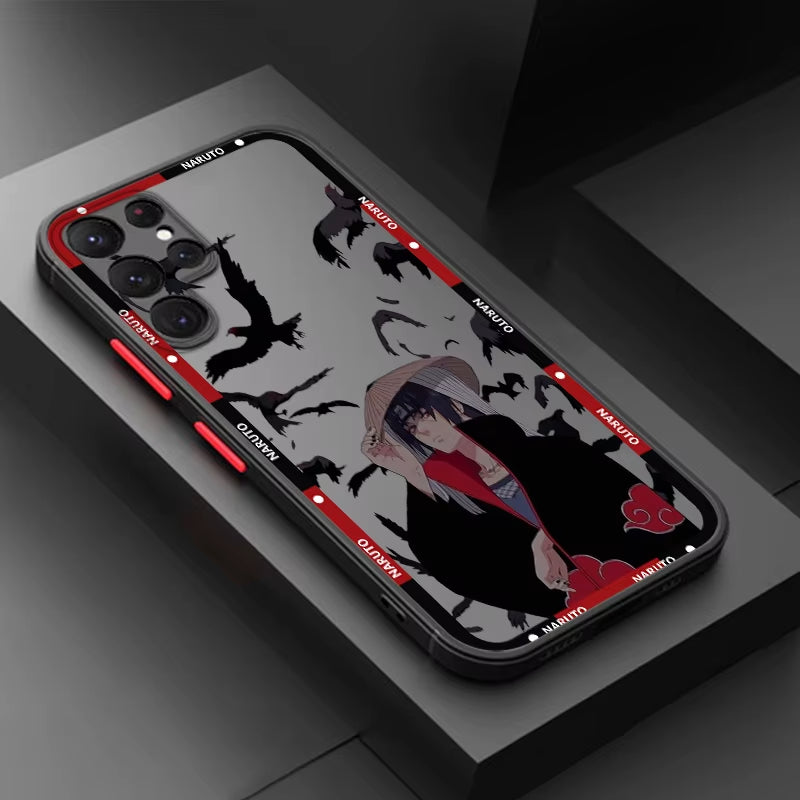 Anime Narutos Akatsukis for  A73 A72 A54 A53 A52S A34 A32 A33 A24 A23 A22S Lite Frosted Translucent Phone Case
