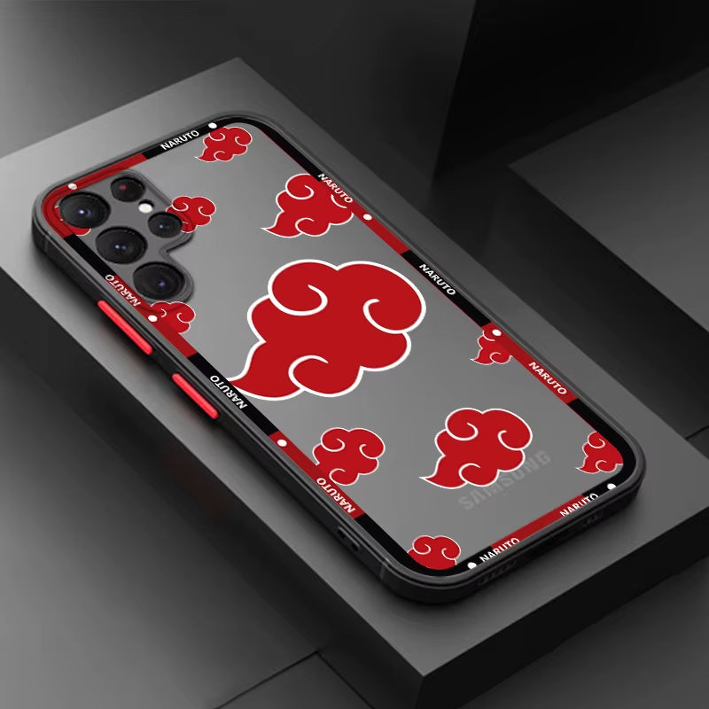 Anime Narutos Akatsukis for  A73 A72 A54 A53 A52S A34 A32 A33 A24 A23 A22S Lite Frosted Translucent Phone Case