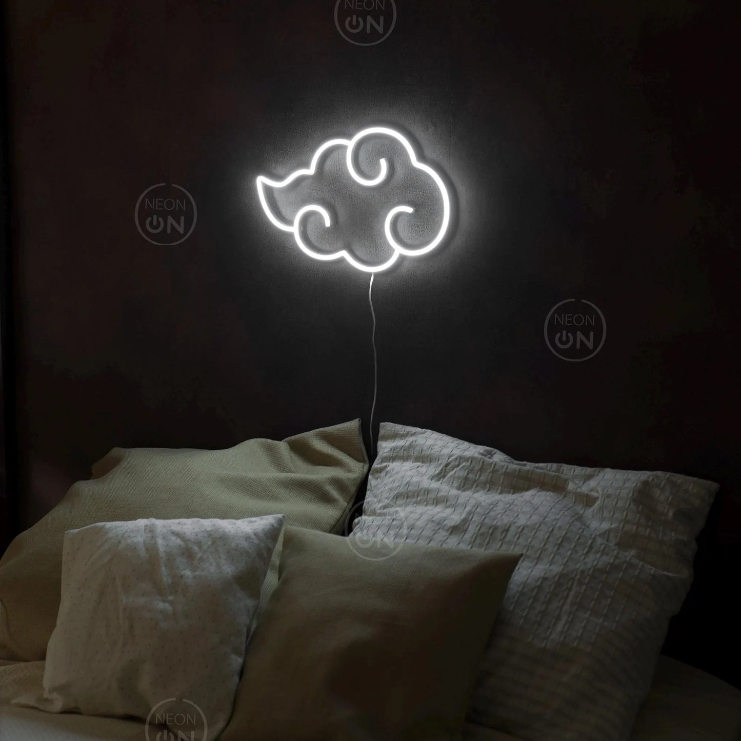 Akatsuki Anime Cloud Neon Sign Wall Sign Decor, Neon Anime Sign, Wall Art, Asian Decor, Neon Light, Neon Sign, Manga Art, Anime Wall Art