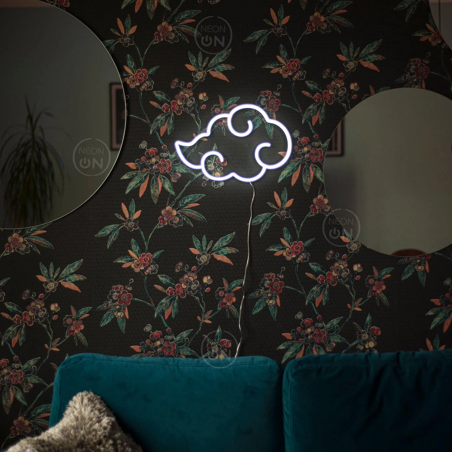 Akatsuki Anime Cloud Neon Sign Wall Sign Decor, Neon Anime Sign, Wall Art, Asian Decor, Neon Light, Neon Sign, Manga Art, Anime Wall Art