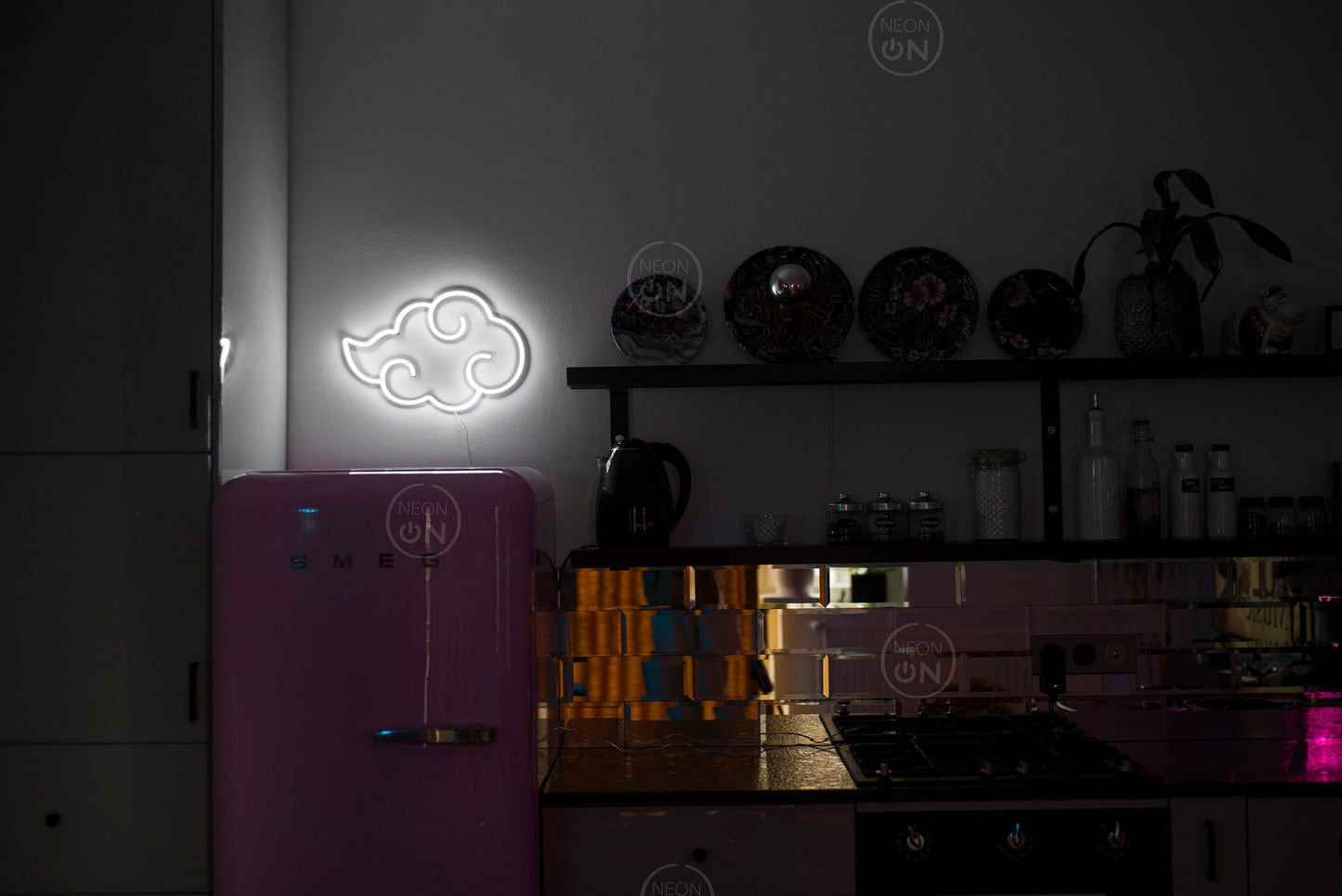 Akatsuki Anime Cloud Neon Sign Wall Sign Decor, Neon Anime Sign, Wall Art, Asian Decor, Neon Light, Neon Sign, Manga Art, Anime Wall Art